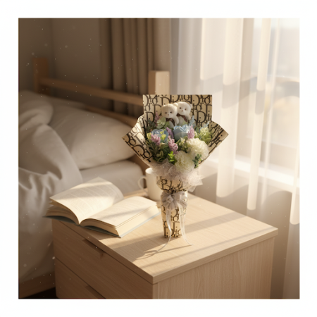 Art flowers with mini doll - 4 Art Flowers with Mini Doll | ValentinsdaggaveGled din kjære denne Valentinsdagen med våre sjarmer