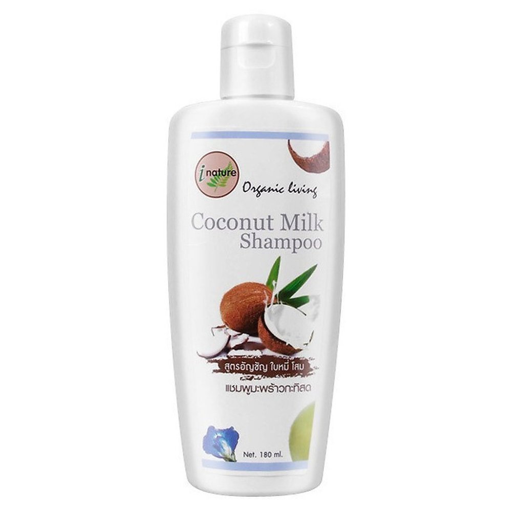 Champú de leche de coco botella blanca