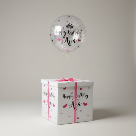 Balloon in box - 3 Balloon in a Box | BursdagsgaverOverrask noen spesiell med vår Balloon in a Box! Perfekt for bursdager, denne
