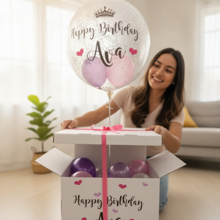 Balloon in box - 8 Balloon in a Box | Lliurament de sorpresa | Compra araSorprèn algú especial amb el nostre Balloon in a Box! U