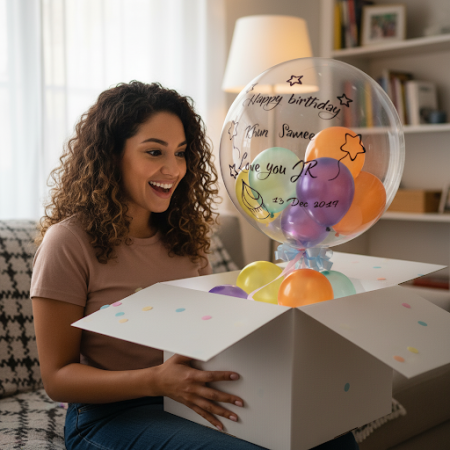 Balloon in box - 2 Balloon in a Box | 獨特的氣球禮物
