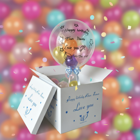 Balloon in box - 5 Balloon in a Box | 獨特的氣球禮物