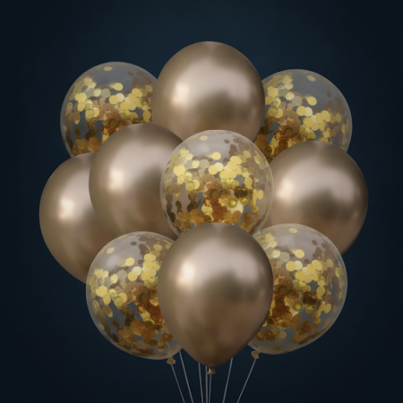 Balloons gold colors 10 pc for party - 7 ゴールドバルーンパーティー用 | 10個 | ありがとうあなたのパーティーを私たちの10 pc gold balloonsで盛り上げましょう！どんなお祝いにもエレガンスを加え
