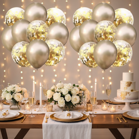 Balloons gold colors 10 pc for party - 8 ゴールドバルーンパーティー用 | 10個 | ありがとうあなたのパーティーを私たちの10 pc gold balloonsで盛り上げましょう！どんなお祝いにもエレガンスを加え