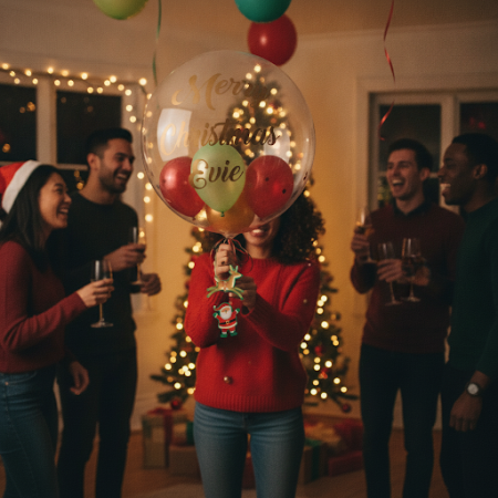 Balloons in chrismas day - 4 Christmas Balloons | Thank You Gifts