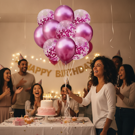 Balloons pink colors 10 pc for party - 4 Pink Balloons | 10 pc | Party Supplies | Thank YouElevate your party with our 10-pack o
