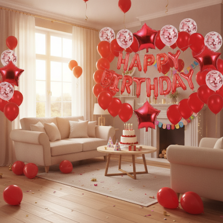 Balloons set for  birthday party - 4 Balloons Set for Birthday Party | TakkegaverLys opp bursdagsfesten din med vårt livlige bal