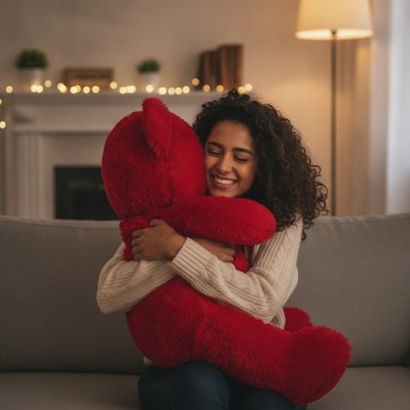 Big Teddy Bear size 80 cm - 5 Big Teddy Bear 80cm - Perfect Valentine's Gift!