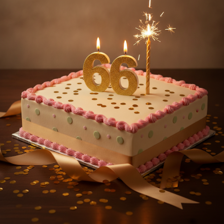 Birthday  cake 66 - 6 Birthday Cake 66 | Delicious Cakes | Order Online