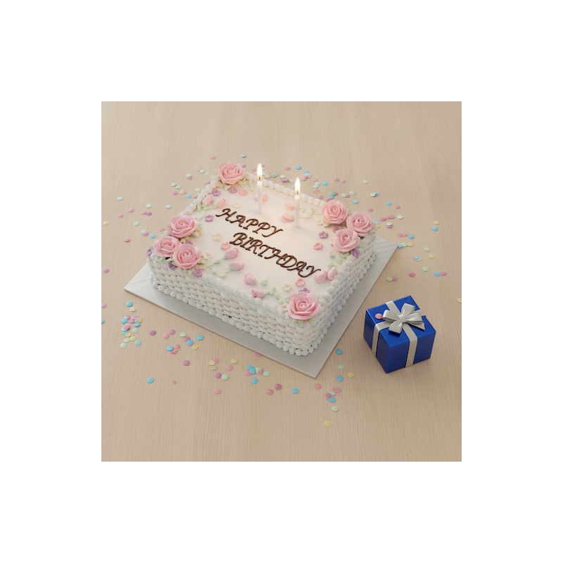 BIRTHDAY  CAKE SIIZE 4 P  1500 GRAM - 7 BIRTHDAY  CAKE SIIZE 4 P  1500 GRAM | Deilig & FestligFeir med vår 4-personers BIRTHDAY 