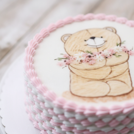 Teddy Bear, Red Roses & Birthday Cake Gift Set|Romantic Celebration TrioTeddy Bear, Red Roses & Birthday Cake Gift Set | Romanti