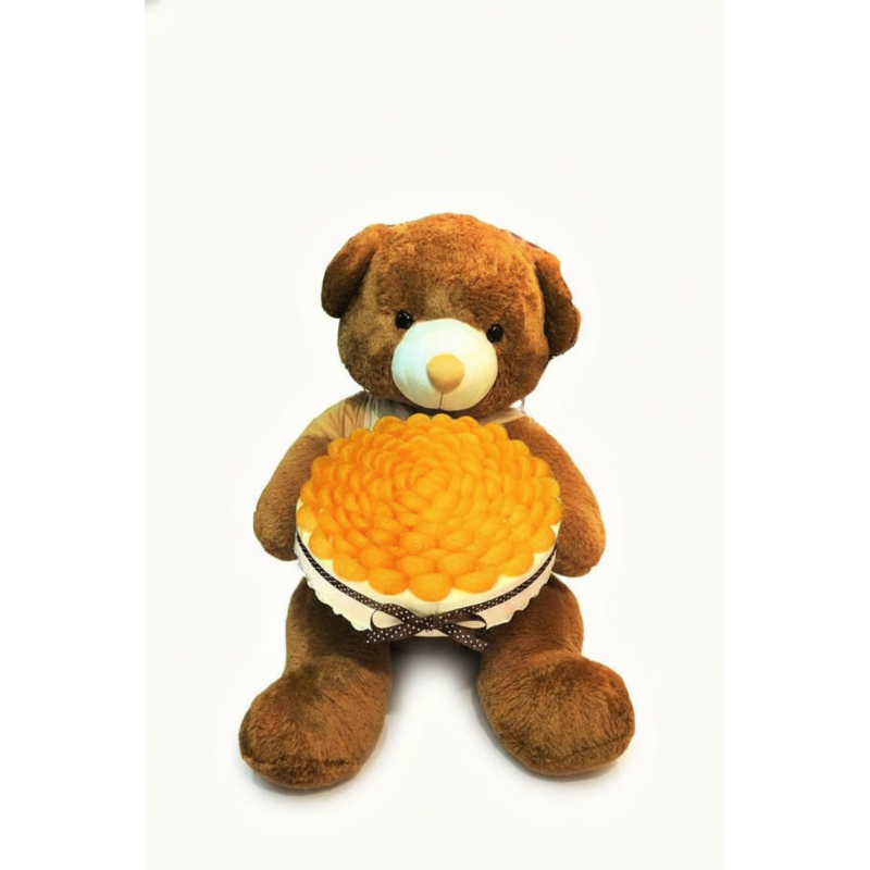 Birthday Gift: Cake & 60 cm Teddy BearBirthdayBirthday Gift Set: Cake & 60 cm Teddy Bear
