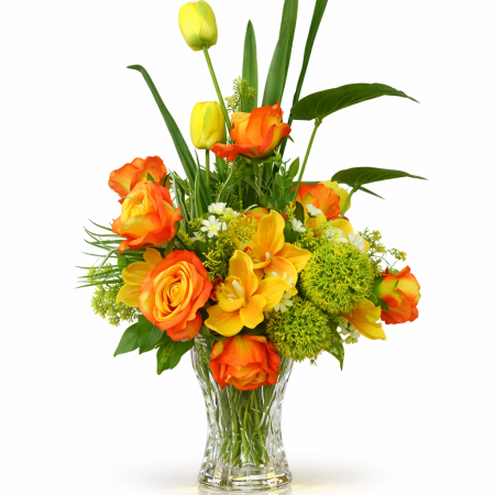 Plastic Flowers in Vase | Congratulations Gifts