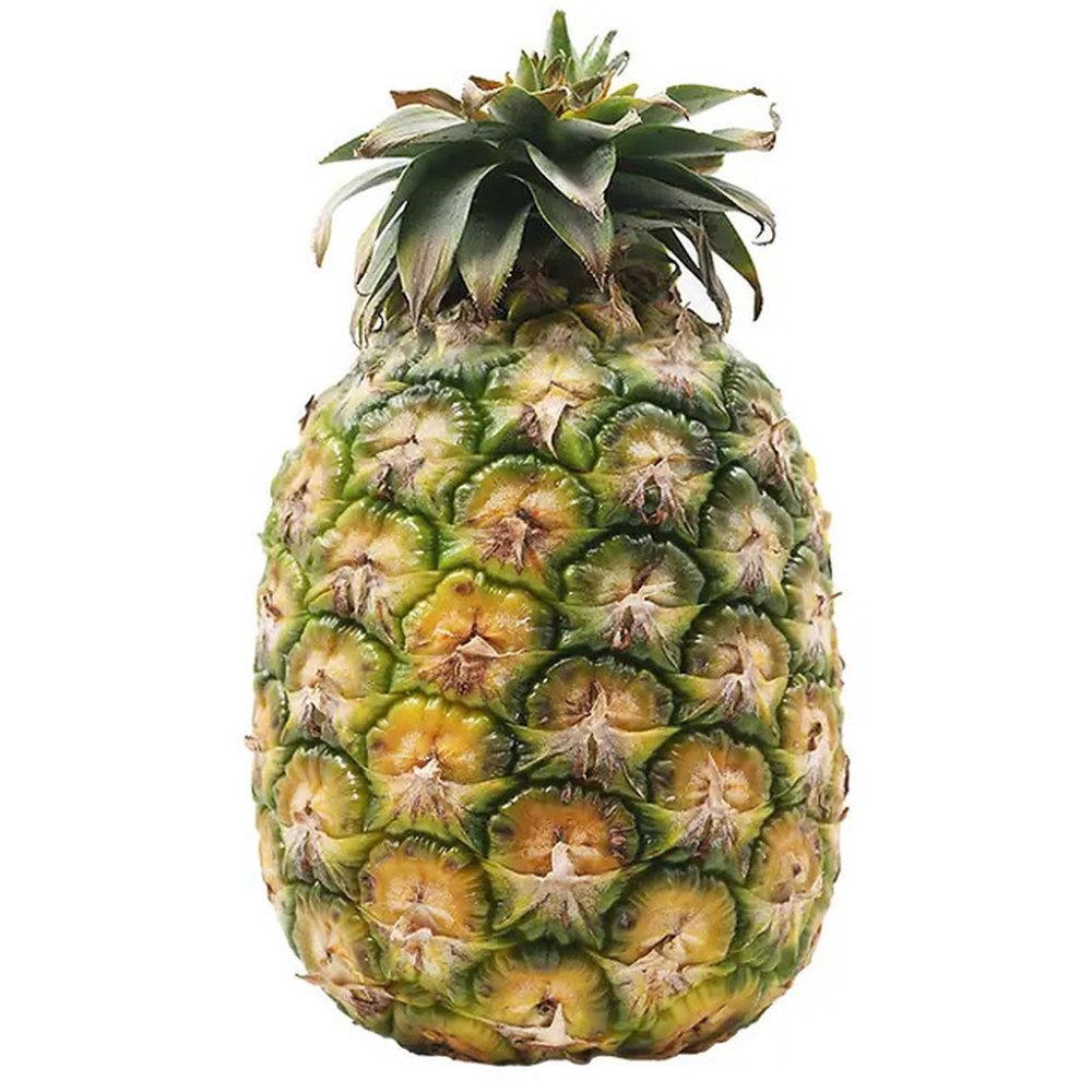 Moden gyllen ananas med krone
