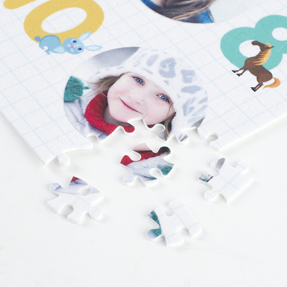 Personalized children's photo jigsaw puzzle