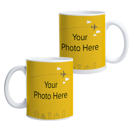 Blank Mug – Couple Set Customizable with Photo & Text | GiftPattaya - 2 Blank Mug – Couple Set Customizable with Photo & Text | 