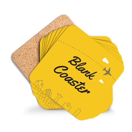 🟦 Blank Coaster – Set of 8 Customizable Shapes | GiftPattaya - 2 Blank Coaster – Set of 8 Customizable Shapes | GiftPattaya