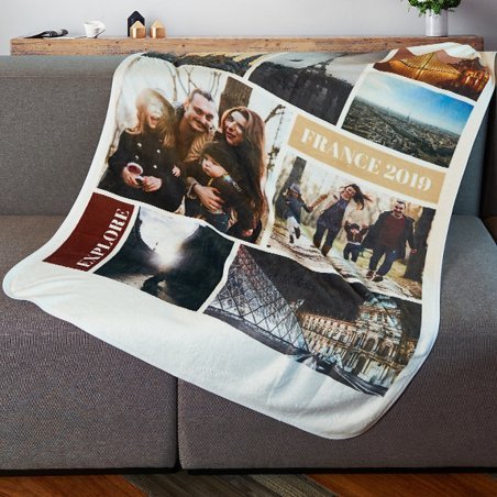 ️ Blank Fleece Blanket – Large 37 × 56 Customizable | GiftPattaya