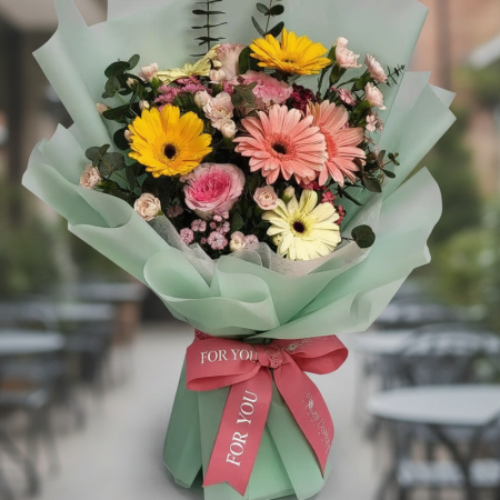 mixed daisy bouquet - 1 