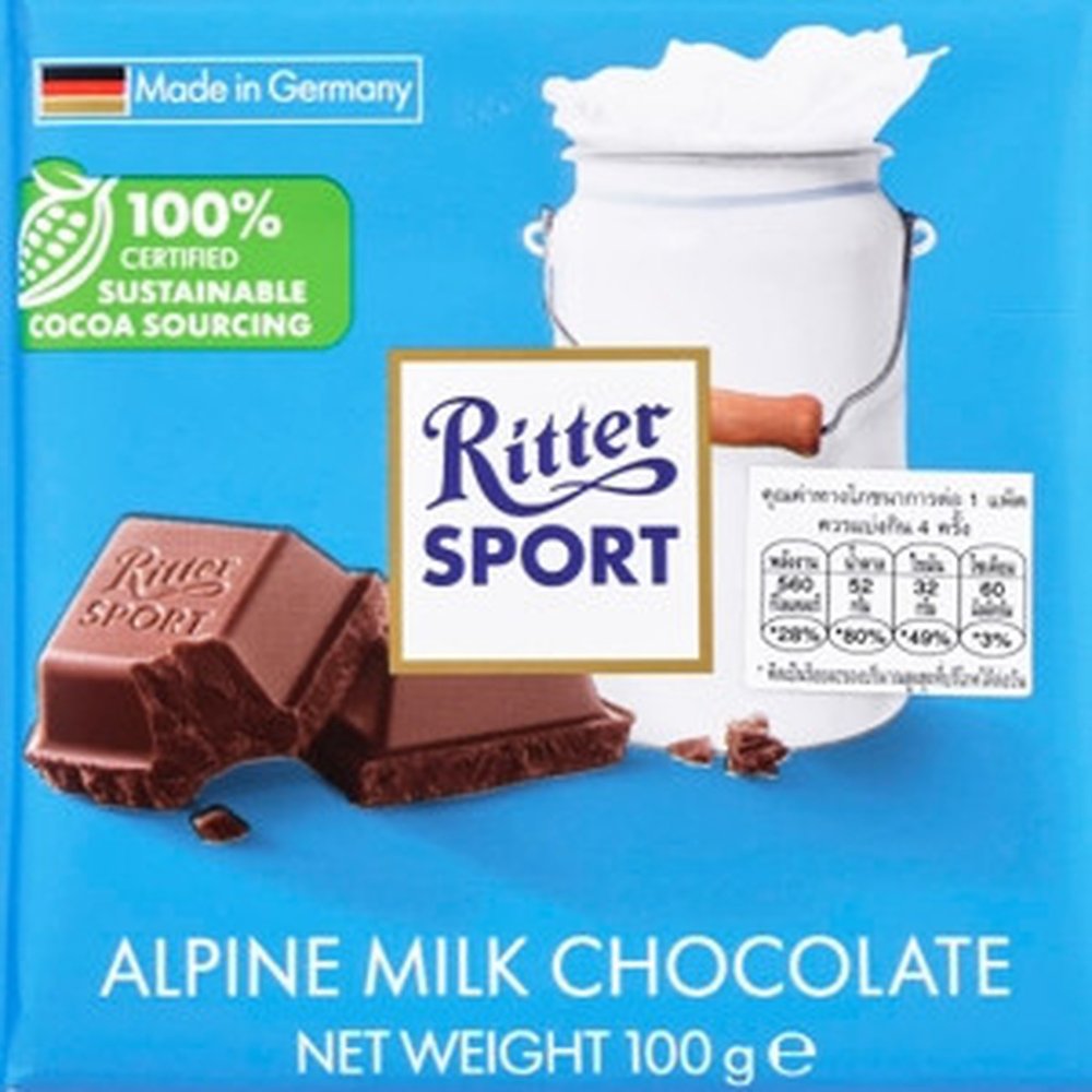 Ritter Sport Chocolate con leche de los Alpes