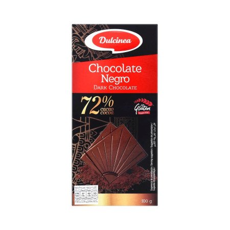 DULCINEA Dark Chocolate 72% Cocoa 100 G - 1 