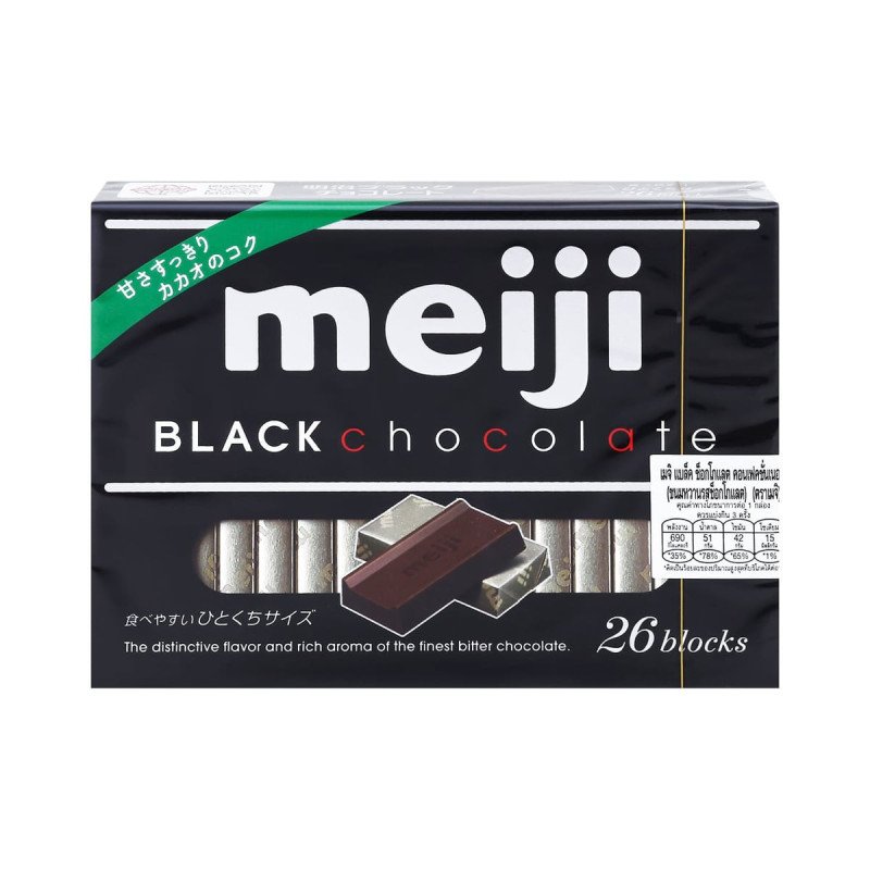 MEIJI Black Chocolate Confectionery 120 g. - 1 