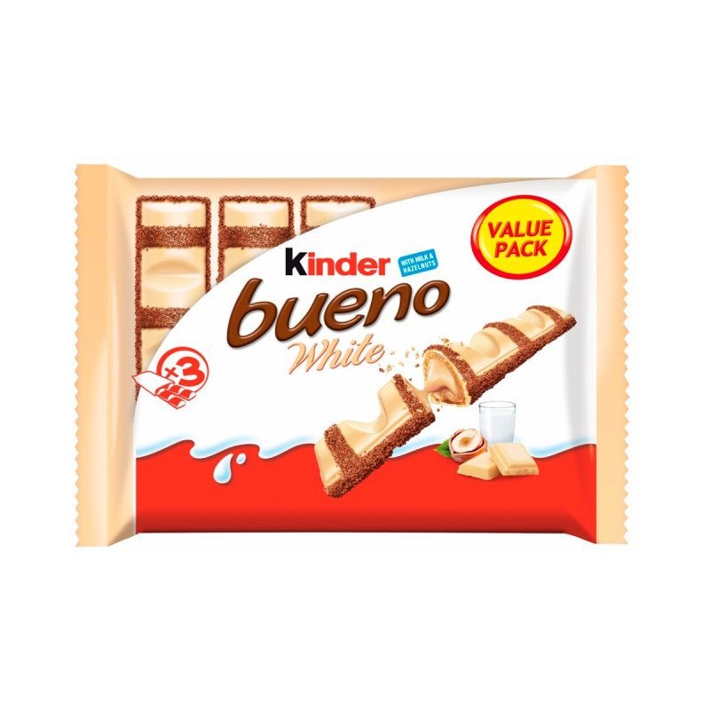KINDER Bueno White 39 g. x 3 Pack - 1 