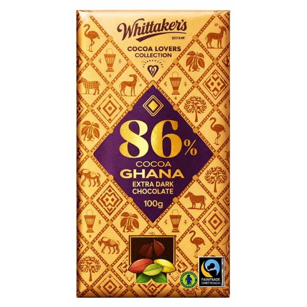 WHITTAKER'S Cocoa 86% Dark 100 g.