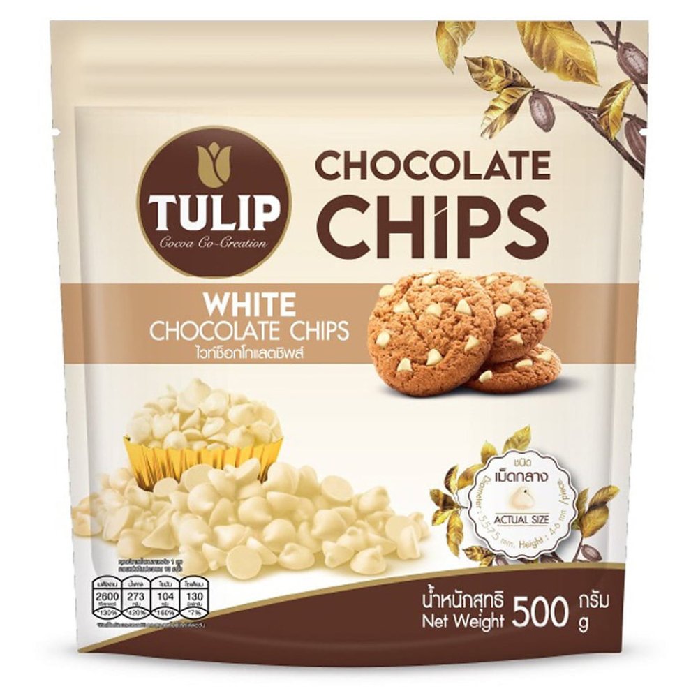 TULIP hvid chokoladeknapper pose