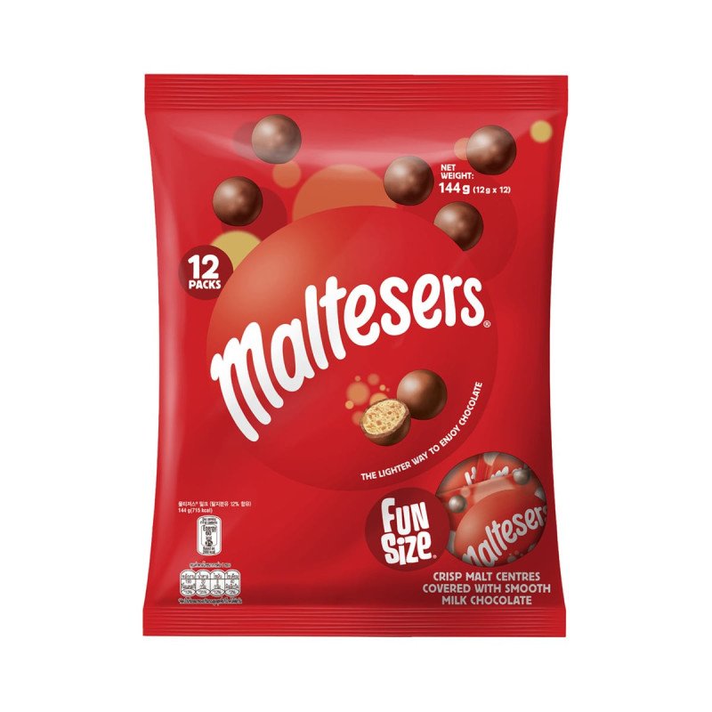 MALTESERS Crisp Malt Centres Covered with Smooth Milk Chocolate 144 g. - 1 