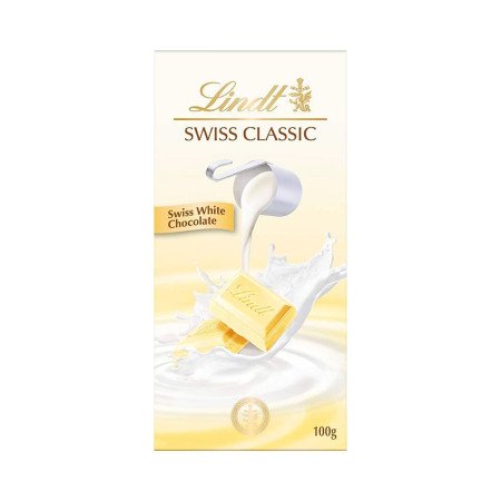LINDT Chocolate Swiss White Chocolate Flavour 100 g. - 1 