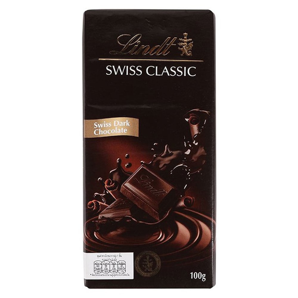 LINDT Chocolate Swiss Dark Chocolate Flavour 100 g.