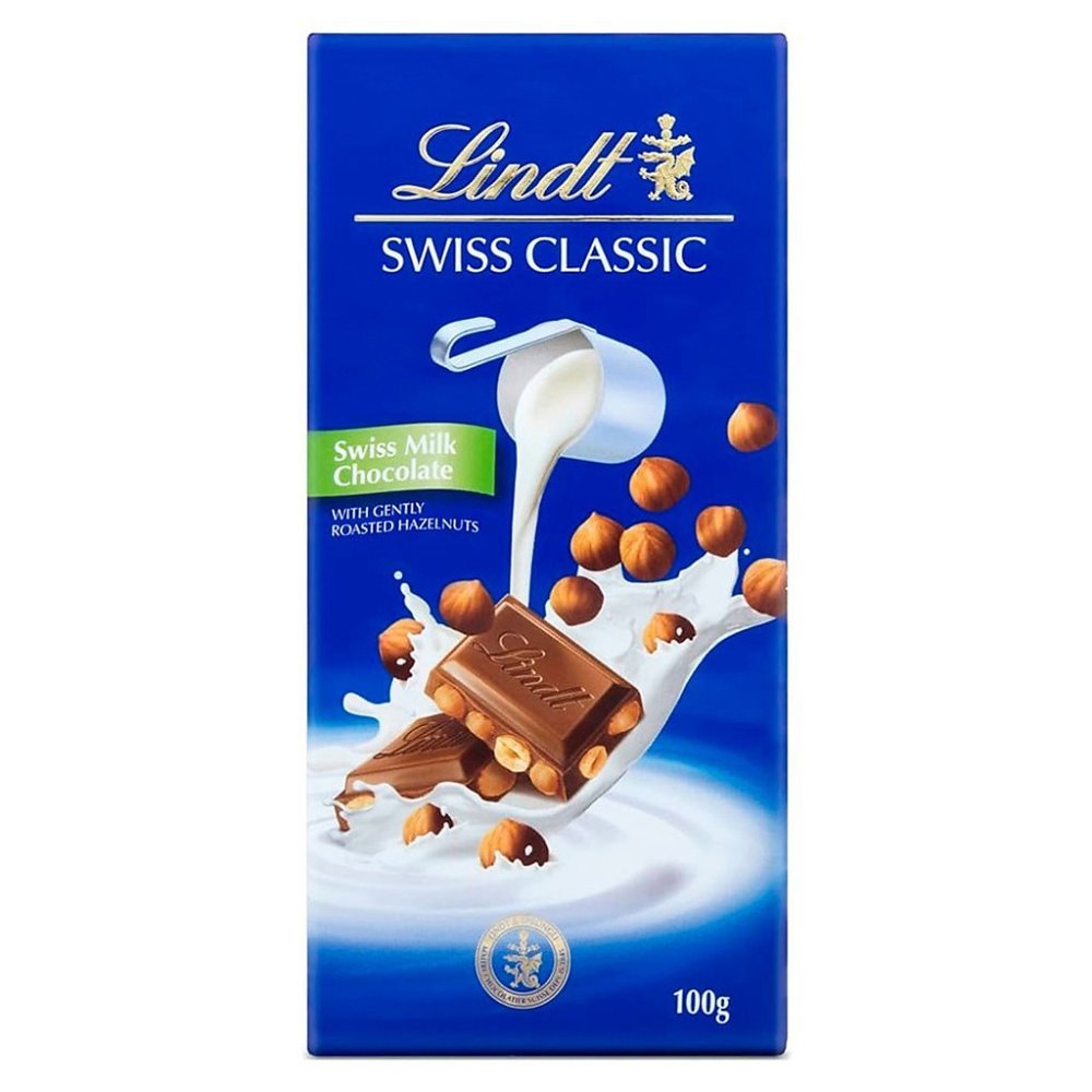 LINDT 牛奶巧克力榛果條