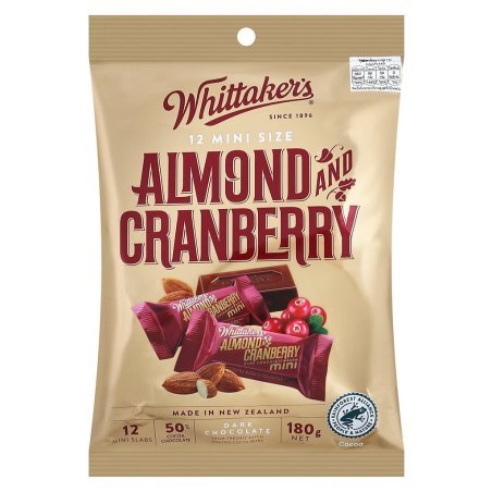Whittaker's Almond Cranberry Chocolate Pouch