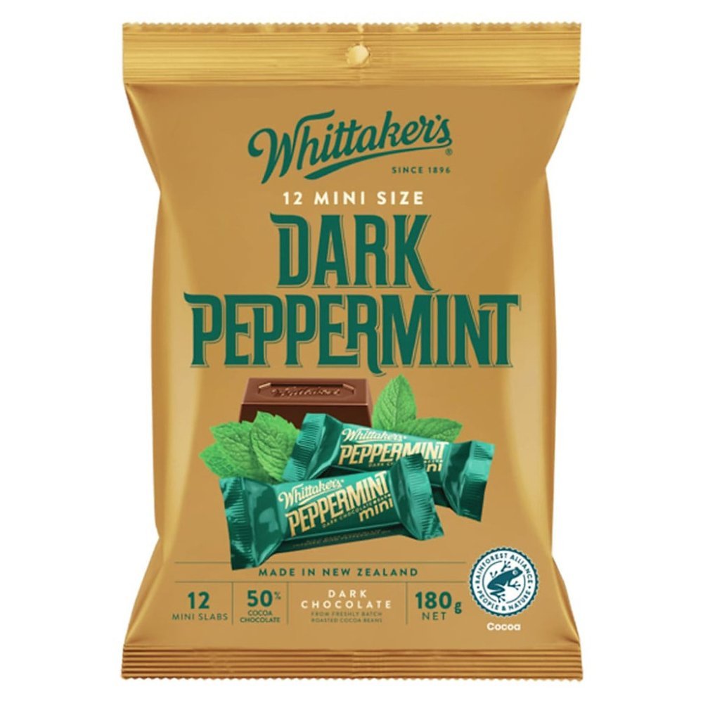 WHITTAKER'S Mørk Pebermynte Mini Slabs