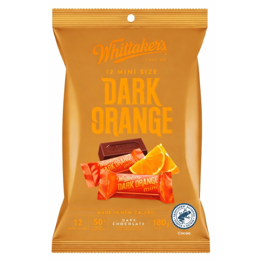 Whittaker's Dark Orange chokolade-pose