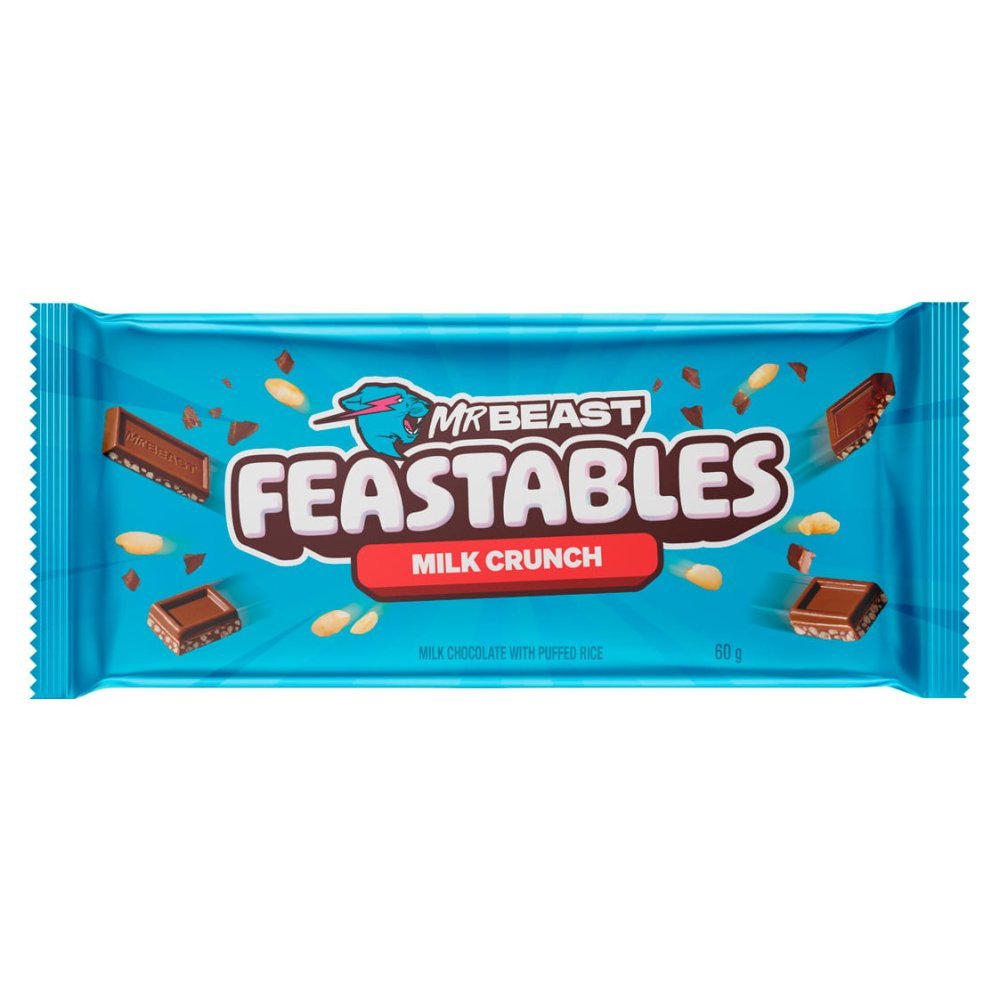 MRBEAST FEASTABLES Milk Crunch 60 g.