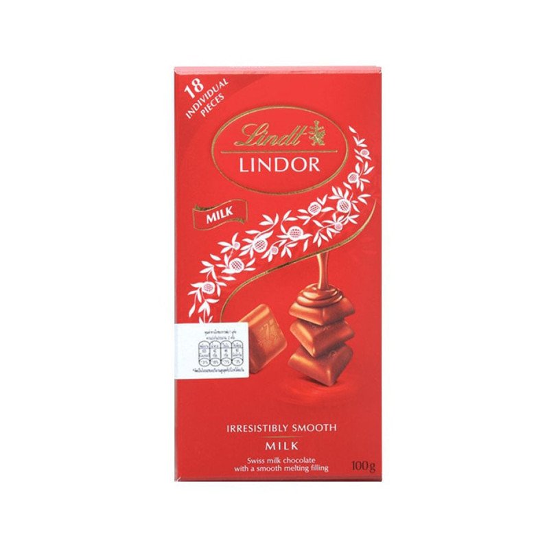 LINDT LINDOR Milk Chololate Candy with Praline Filling 100 g. - 1 