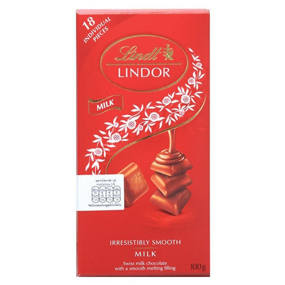 LINDT LINDOR Mælkechokoladeæske