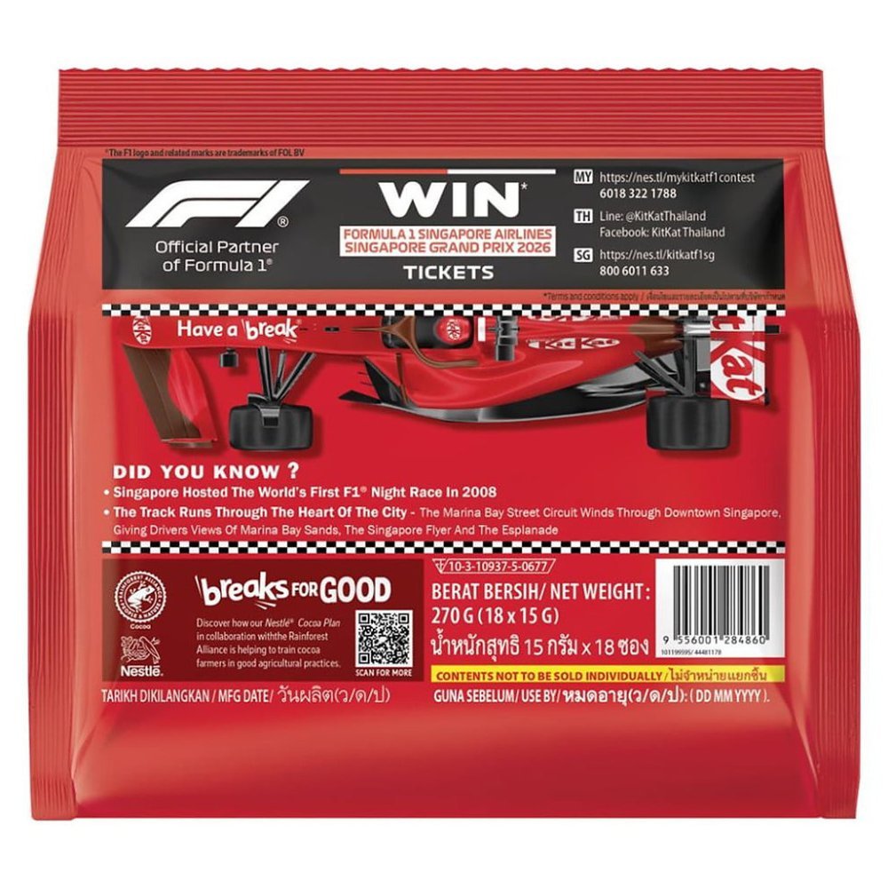 KitKat F1 kampagne multipack tilbage