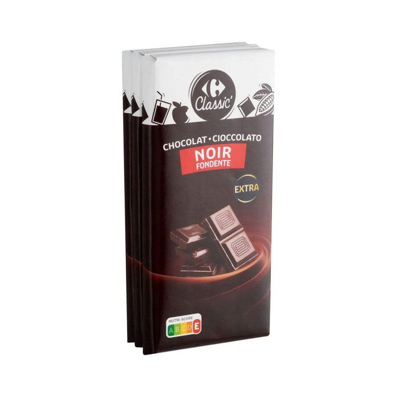 CARREFOUR CLASSIC Chocolat Noir 300 g. - 1 