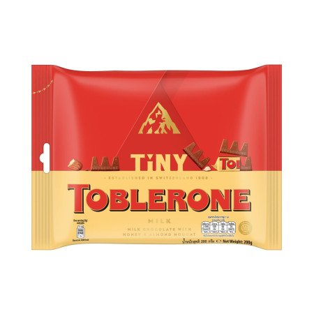 TOBLERONE Tiny Milk Chocolate with Honey & Almond Nougats 200 g. - 1 