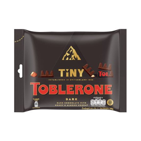 TOBLERONE Tiny Dark Chocolate with Honey & Almond Nougats 200 g. - 1 