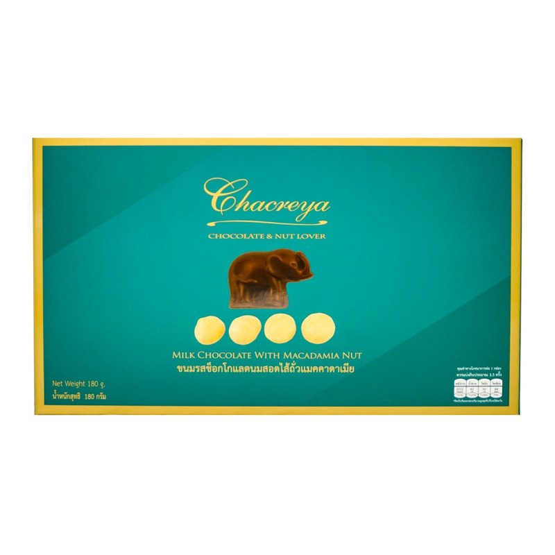 CHACREYA Milk Chocolate with Macadamia 180 g. - 1 