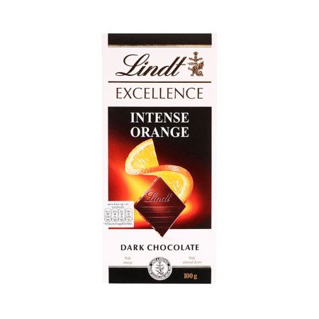 LINDT EXCELLENCE Dark Chocolate with Intense Orange Flavor 100 g. - 1 