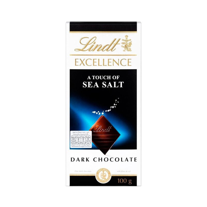 LINDT EXCELLENCE Dark Chocolate with Sea Salt 100 g. - 1 