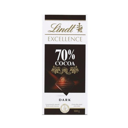LINDT Excellence 70% Dark Chocolate Bar 100 G - 1 