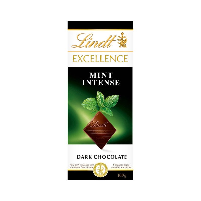LINDT Excellence Dark Chocolate Mint 100 g. - 1 