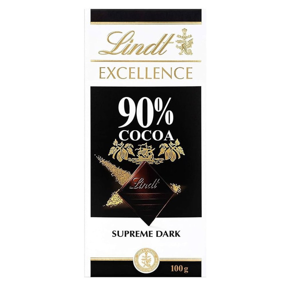 LINDT EXCELLENCE Dark Chocolate 90% Cocoa 100 g.