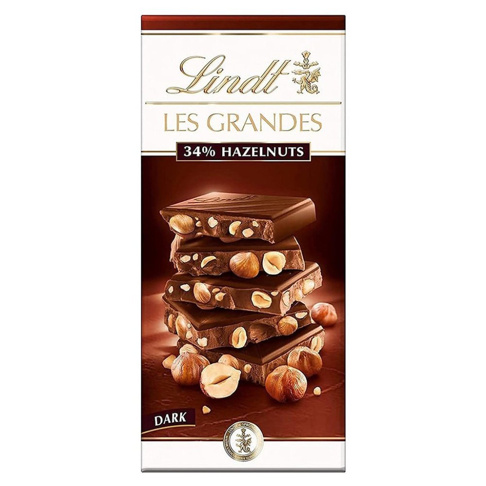 Lindt mörk choklad hasselnötsbar